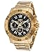 Invicta Men's 'Specialty' Quartz Stainless Steel Casual Watch, Color:Gold-Toned (Model: 19700)