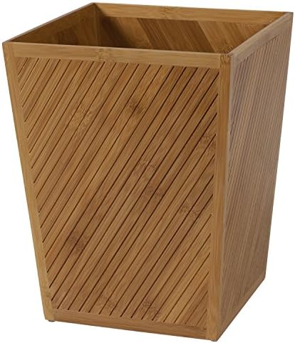 naturally home Spa Bamboo Waste Basket