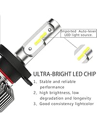 DORRALE H11 (H8 H9) Kit de conversión de faros LED, haz ajustable, chips CSP, 3200 lúmenes, 6500 K xenón blanco