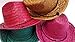 Dondor Cowboy Hats For Adults, Woven Grass Cowboy Party Hats, Assorted Colors (12 Piece Pack)