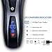 SURKER Shaver Razor Electric Men Cordless Beard Trimmer Wet Dry Rotary Shaver Head Hair Nose Trimmer Waterproof Rechargeable 3 In 1 Bonus 1 Facial Cleansing Brush