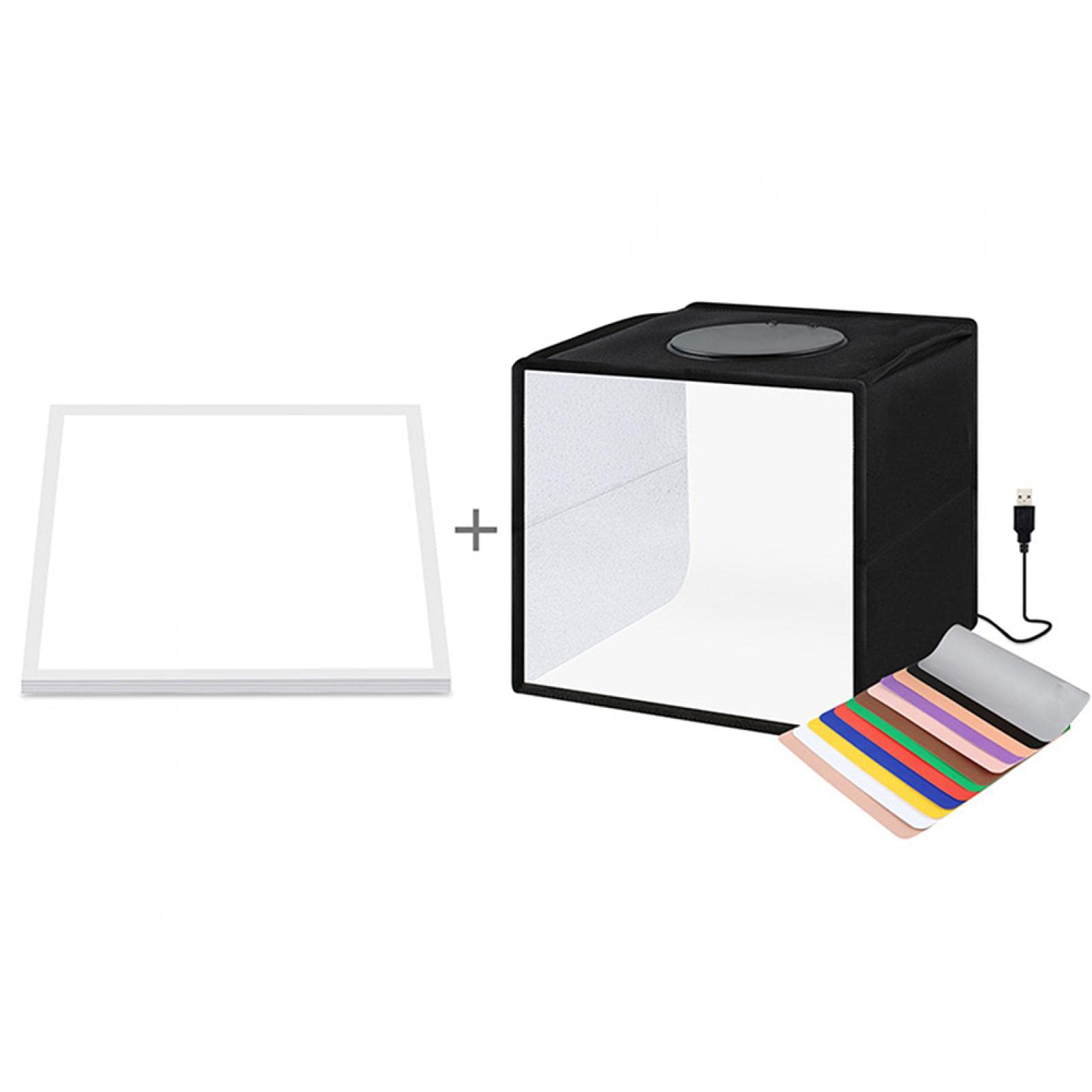 ALEOHALTER Photo Studio Shooting Tent, Foldable Photography Light Box Kit(25x25x25cm)