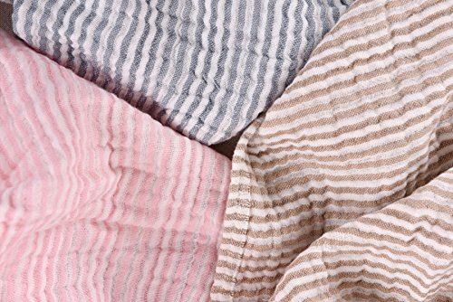 Premium Cotton Blanket - Queen Size,79'X87' Dyes The Jacquard Weave Frivolous Ventilation Design Brown Cozy Blanket for Bed, Couch
