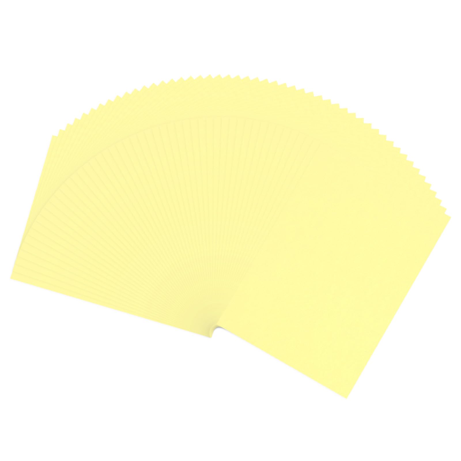 PATIKIL Origami Paper Light Yellow, 200 Sheets Colored Paper 8.3 x 5.8 A5 Copy Paper 19lb/70gsm Double Sided Colorful Print Paper Bulk for Crafting Supplies Printer