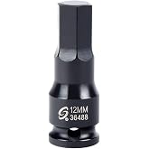 Sunex 36488 3/8-Inch Drive 12-mm Hex Impact Socket