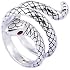 Bague Serpent Spirale Réglable Femme - Alliage Bronze, Taille 50-55 - Bijou Fantaisie Ouvert Doigts - 10