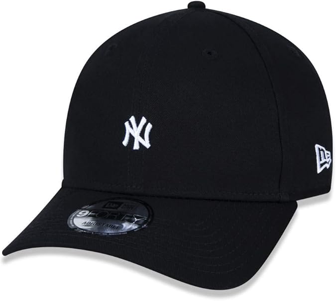 NEW YORK YANKEES MINI LOGO ABA CURVA SNAPBACK PRETO NEW ERA