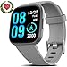 FITVII Smart Watch, Fitness Tracker with IP68 Waterproof Watches, Blood Pressure Heart Rate Monitor with Running Pedometer Step Counter Sleep Fitness Smart Watch for Men Women with iPhone & Android