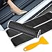 4PCS Car Accessories Door Sill Scuff Welcome Pedal Protect Carbon Fiber Stickers