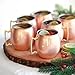Moscow Mule 100 % Solid Pure Copper Mugs/Cups - Set of 4(16-ounce/Set of 4, Smooth) by galaxy hub