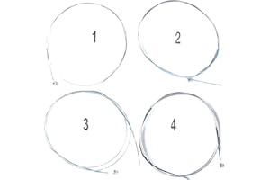 Generic 2 sets 4/4 Violin Strings Full Set Solid Steel Core German Silver Wound Ball End