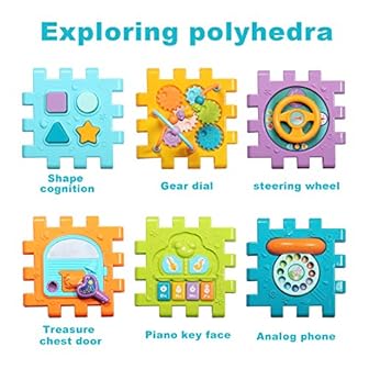 Attrinic Juguete Cubo de Actividades para Bebé 6 en 1 para que los