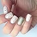 enForten 500Pcs 1.2mm/2mm/3mm Mini Gold And Silver Round Stud Rhinestone Nail Art Decoration w/box