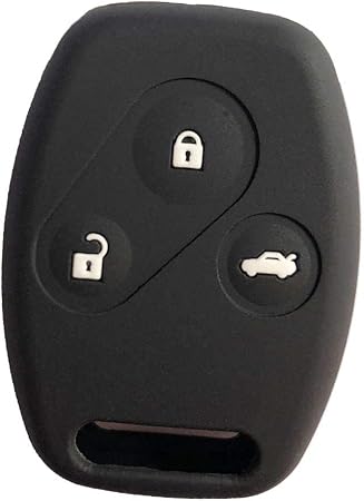 Amazon ホンダ車用 3ボタン キーレスキーシリコン製キーケース アコード フィット シビック オデッセイ Cr V ストリーム 専用キーカバー ブラック キーケース キーホルダー 車 バイク
