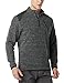 CQR Men's Thermal Fleece Half Zip Pullover, Winter Outdoor Warm Sweater, Lightweight Long Sleeve Sweatshirt, Tactical Fleece Dark Grey, X-Large