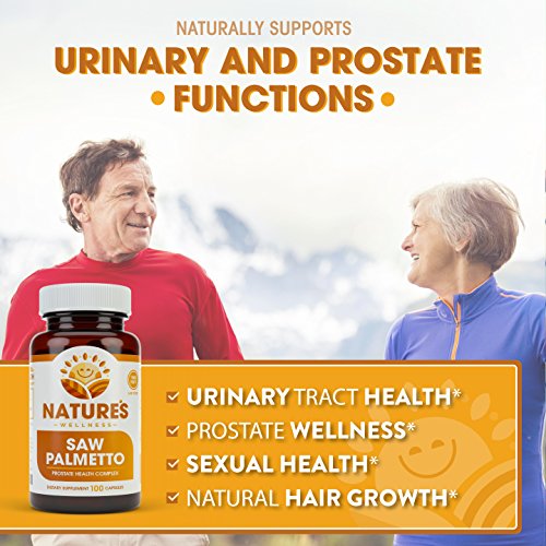 1000mg Saw Palmetto Prostate Supplement, Berry Power + Extract Maximum Strength to Promote