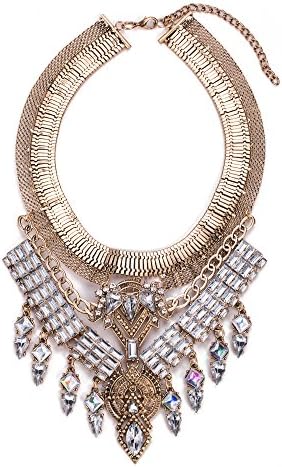 efigo Fashion Statement Necklace Choker Collar Bib Necklace Vintage Boho Costume Jewelry for Women Girls