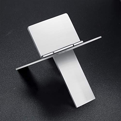 Stainless Steel Foldable Cigar Holder Cigarette Display Shelf Cigar Stand Rack for Cigarette Supplies, Silver (3 Pieces)