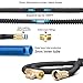 Delxo Expandable Garden Hose 100FT Water Hose with 9-Function High-Pressure Spray Nozzle,Black Heavy Duty Flexible Hose, 3/4