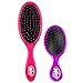 Wet Brush Original and Mini Hair Brush - Pink and Purple - Ultra-soft IntelliFlex Bristles - Travel Size Brush Glides Through Tangles With Ease For All Hair Types - For Women, Men, Wet And Dry Hair