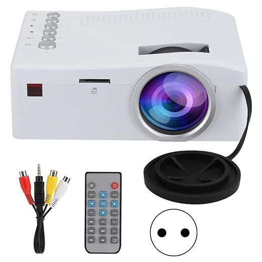 Mini proyector, UC18 Mini proyector LED Proyector USB con Entrada ...