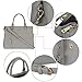 Hynes Victory Womens Classy Satchel Handbag Grey, Grey, Size One Size