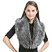Lucky Leaf Women Winter Faux Fur Scarf Wrap Collar Shrug for Wedding Evening Party