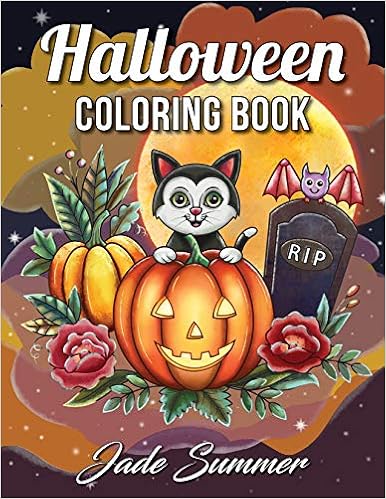 Download Amazon Com Halloween Coloring Book An Adult Coloring Book With Beautiful Flowers Adorable Animals Spooky Characters And Relaxing Fall Designs Autumn And Halloween Coloring Books 9781692984335 Summer Jade Books