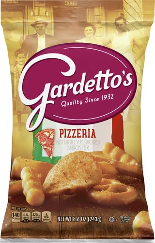 GARDETTO’S SNACK PARTY MIX, PIZZERIA, SAVORY PUB MIX SNACK BAG, 8.6 OZ