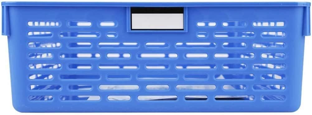 Organizer File Shelf, Mesh Briefcase Storage Basket Storage Box Plastic Data Finishing Bar, Blue, 32.4 24 8.5cm Desktop Organizer: Home & Kitchen