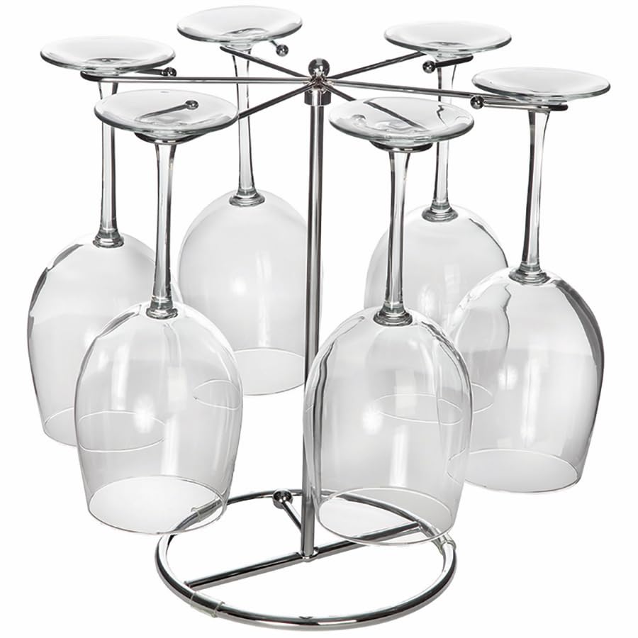 Six Wine Glass Drying Rack - 4-color box