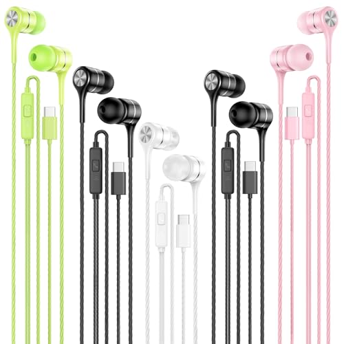 lwzcam USB-C Headphones with Microphone