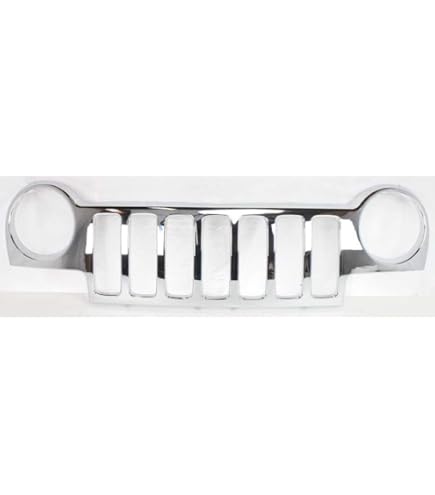 Jeep Liberty Grille Assembly 2002-2004 - Black Plastic Replacement Grill | Part #CH1200243