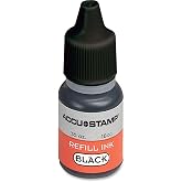 COSCO ACCU-Stamp Gel Ink Refill, 0.35 oz Bottle, Black