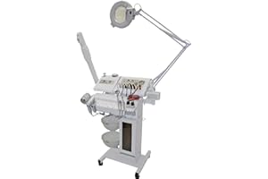 Professional 14-in-1 Facial Machine, Multifunction Spa Equipment with Microdermabrasion, Steamer, Magnifying Lamp