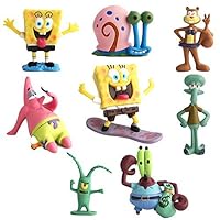 JAMOR Spongebob 8 Pcs,Patrick Star,Squidward Tentacles,Eugene H. Krabs Wait