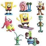 JAMOR Spongebob 8 Pcs,Patrick Star,Squidward Tentacles,Eugene H. Krabs Wait