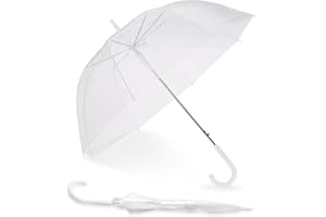 Home-X Clear Bubble Umbrella - Wind-Resistant, Durable Wedding Umbrella - Sturdy Bubble Design, Won't Flip Inside Out - For Men and Women - 1 Pack