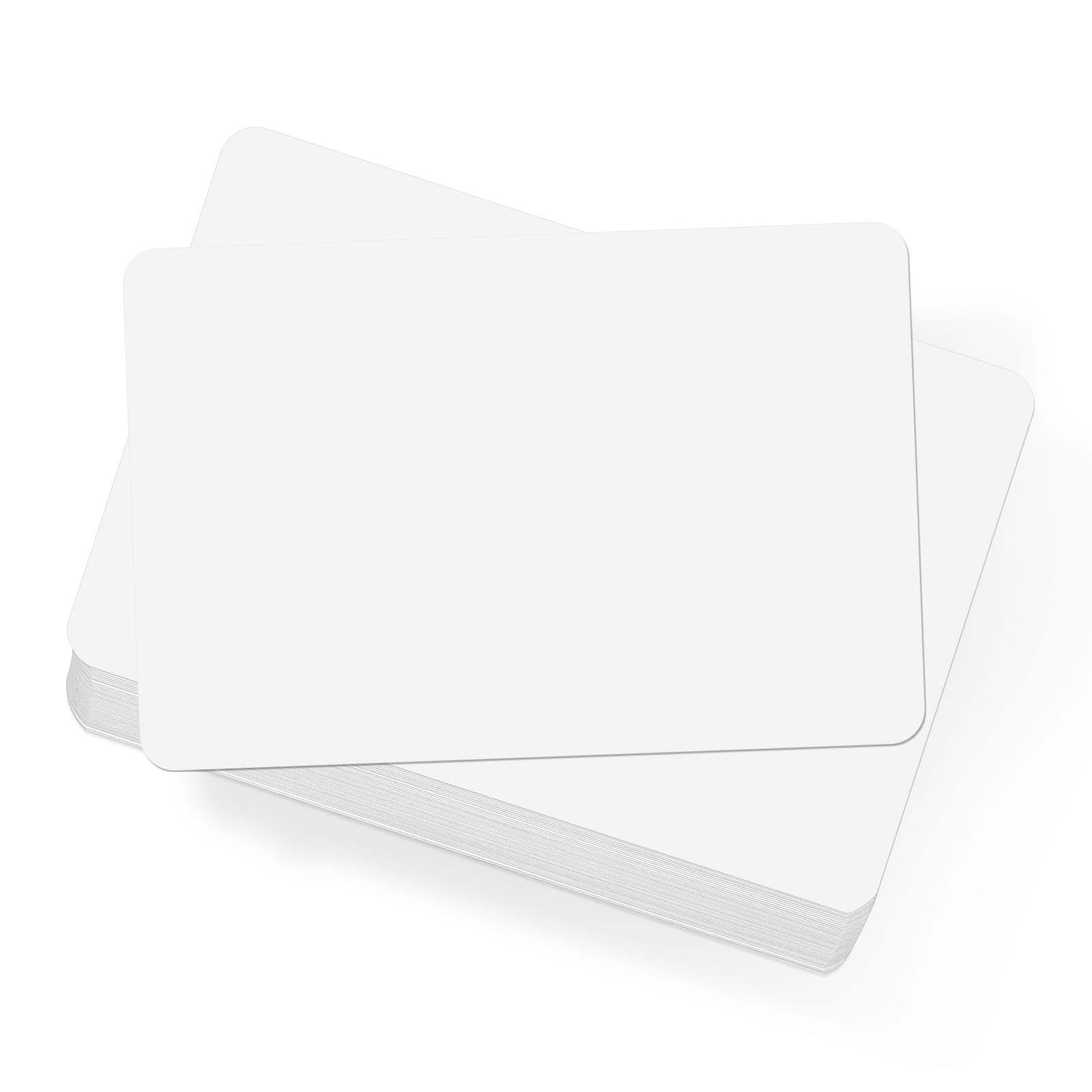 OFFCUP A6 Blank Message Paper, 54pcs 250gsm 4x6” White Post Cards, Round Corners