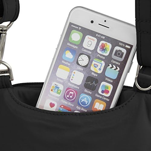Travelon Anti-Theft Classic Light Mini Crossbody Bag, Black 5 Travelon Anti-Theft Classic Light Mini Crossbody Bag, Black