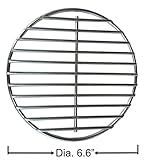 Grill Valueparts REV6IN 304 Stainless Steel High Heat Charcoal Fire Grate For Large And Medium Big Green Egg Grill. Dia 6.6 Inches