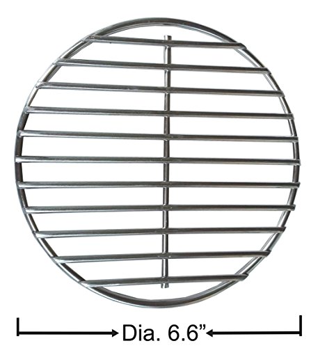 Grill Valueparts REV6IN 304 Stainless Steel High Heat Charcoal Fire Grate For Large And Medium Big Green Egg Grill. Dia 6.6 Inches