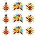 URATOT 9 Sets Thanksgiving Turkey Craft Kits DIY Festive Fall Thanksgiving Party School Activities Door Hanging Decoration Party Favor