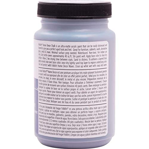 Folkart Home Decor Chalk Paint 8oz Nantucket Blue Buy Online In