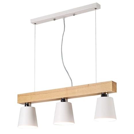 Kitchen Dining Table E26 Pendant Light Strip Wood Retro Bar Solid
