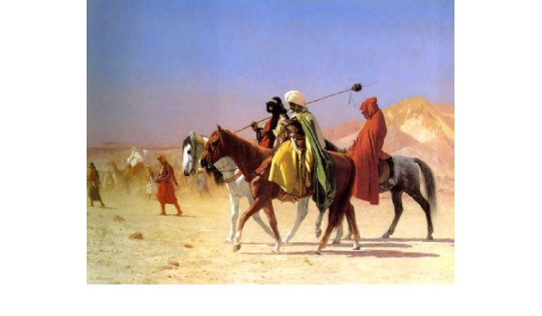 Acrílico imán para nevera Gerome árabes cruzar el desierto ...