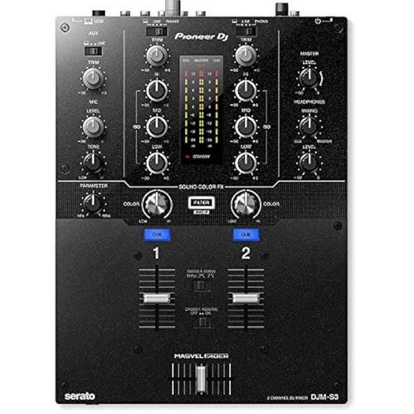 Pioneer Dj djm-s3 2 canales mezclador para serato dj