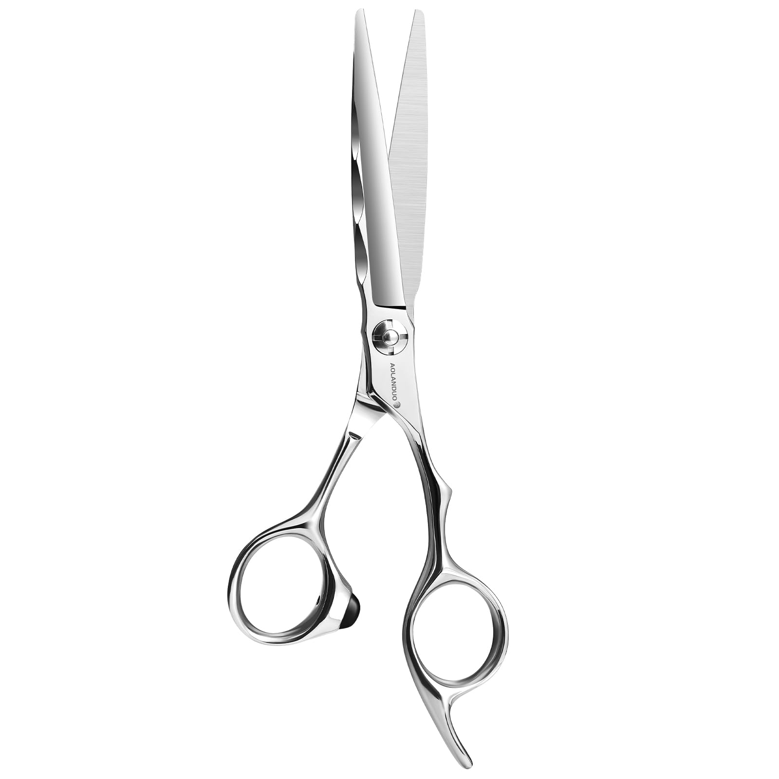 AOLANDUO 6" Hairdressing Scissors-Super Sharp-Offset Design with Japanese JP440C Stainless Steel Hair Scissors for for Salon Stylists Beauticians