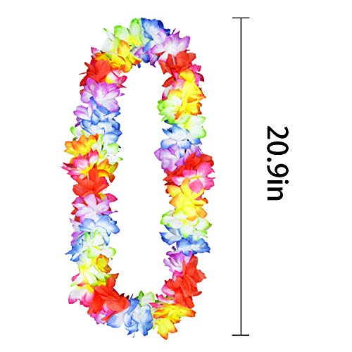Hawaii Party Set,10 Leis,10 Flower Clips,20 Umbrella Straws