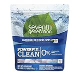Seventh Generation Fragrance Free Dishwasher Detergent Pack, 45Count, 2 Pack